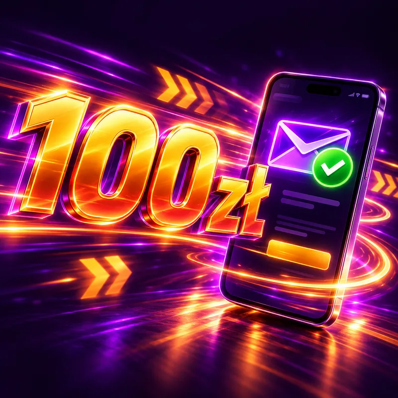 F1 Casino 100 zł bez depozytu – bonus za rejestrację na ekranie telefonu