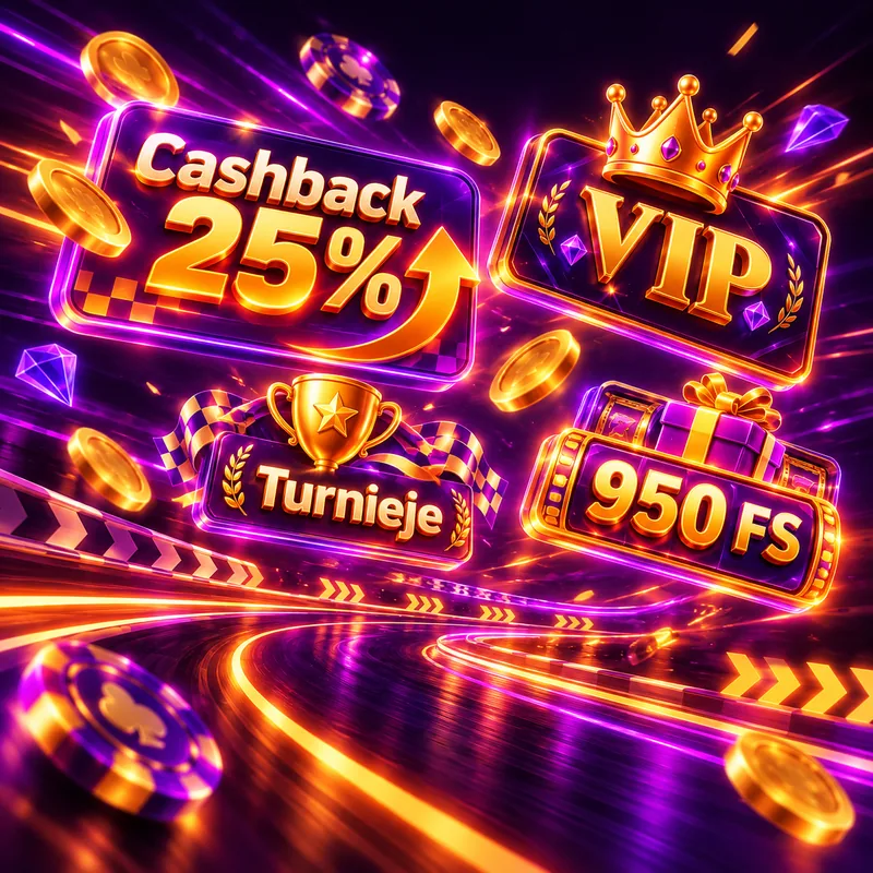 Bonusy F1 Casino – cashback do 25%, program VIP i turnieje